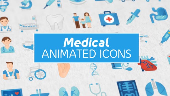 36 Medical Animated Icons - Videohive 25356975 Download