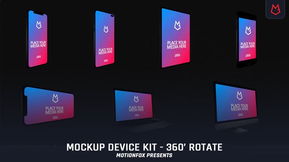 360 Rotatable Mockup Device Kit - Download Videohive 24222847