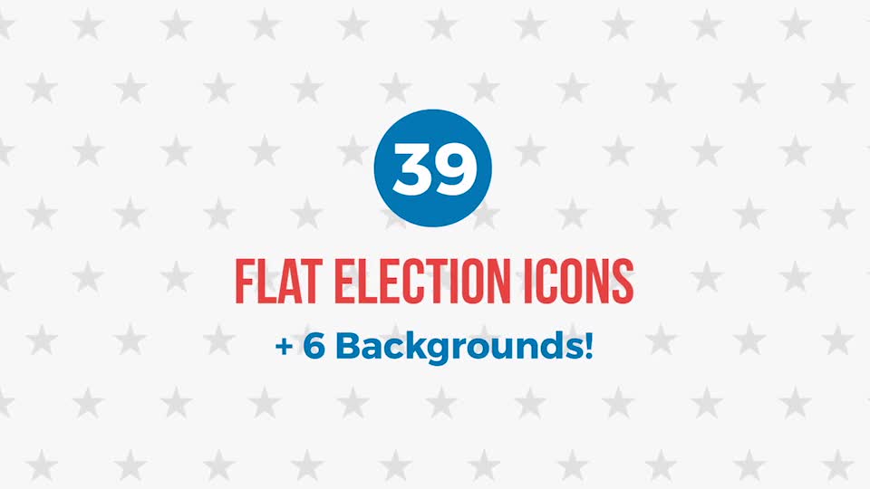 39 Flat USA Election Icons - Download Videohive 18394184