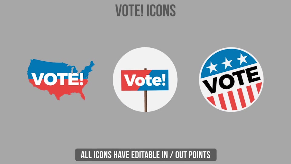 39 Flat USA Election Icons - Download Videohive 18394184