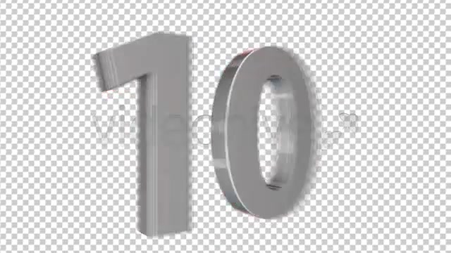 3D 10 Second Countdown Spinning / Rotating Videohive 147906 Motion Graphics Image 6