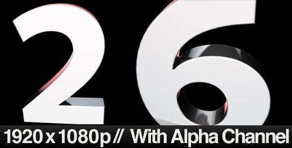 3D 10 Second Countdown Zooming Out - Download 147904 Videohive