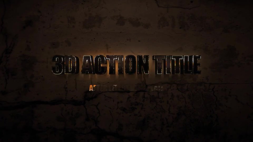 3D Action Title Opener - Download Videohive 7908643