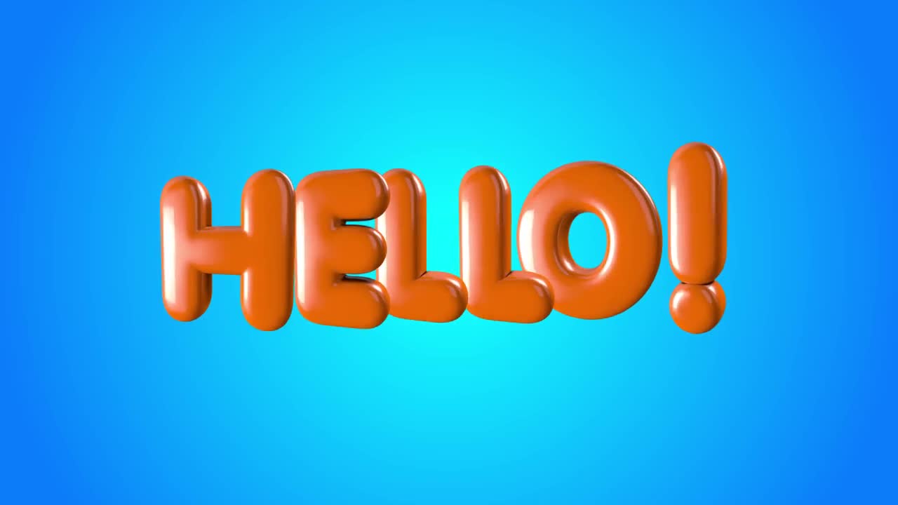 3D Animated Bubble Text - Download Videohive 14963141
