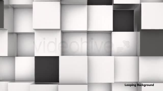 3D Animation Background of Black & White Blocks Videohive 4180580 Motion Graphics Image 1