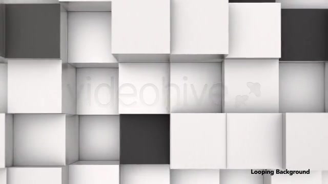 3D Animation Background of Black & White Blocks Videohive 4180580 Motion Graphics Image 10