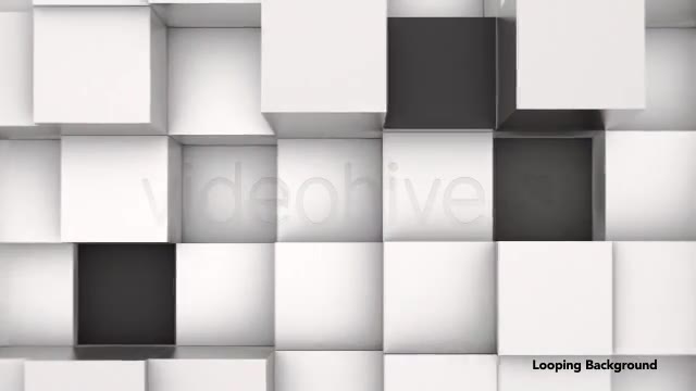 3D Animation Background of Black & White Blocks Videohive 4180580 Motion Graphics Image 2
