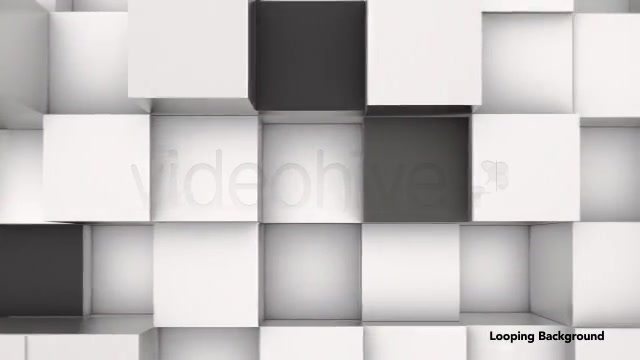 3D Animation Background of Black & White Blocks Videohive 4180580 Motion Graphics Image 3