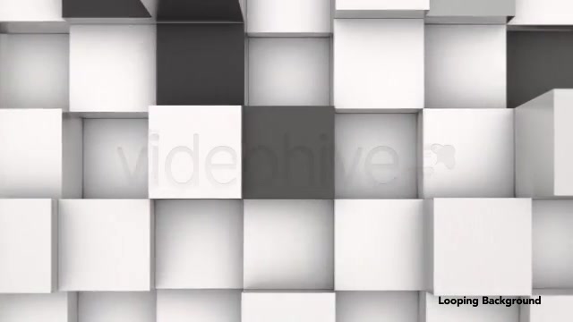 3D Animation Background of Black & White Blocks Videohive 4180580 Motion Graphics Image 4