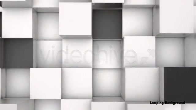 3D Animation Background of Black & White Blocks Videohive 4180580 Motion Graphics Image 7