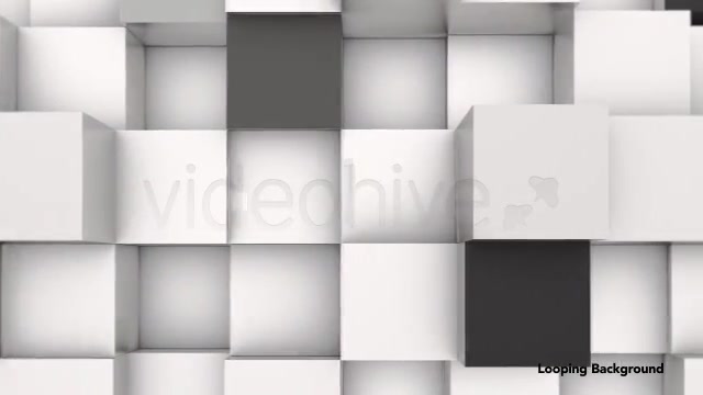 3D Animation Background of Black & White Blocks Videohive 4180580 Motion Graphics Image 8