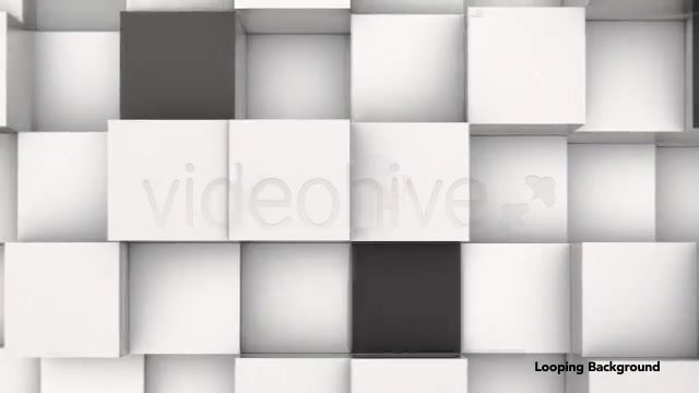 3D Animation Background of Black & White Blocks Videohive 4180580 Motion Graphics Image 9