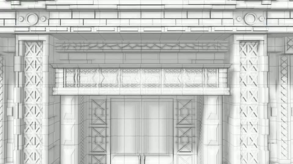 3d Architectural Sketch Background - Download Videohive 19206924