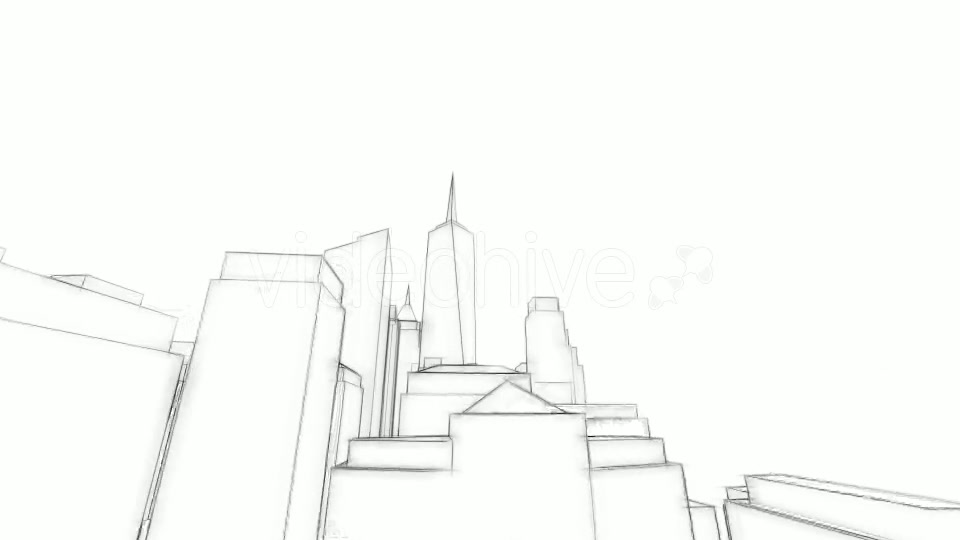 3D Architecture Sketch Background - Download Videohive 16205944