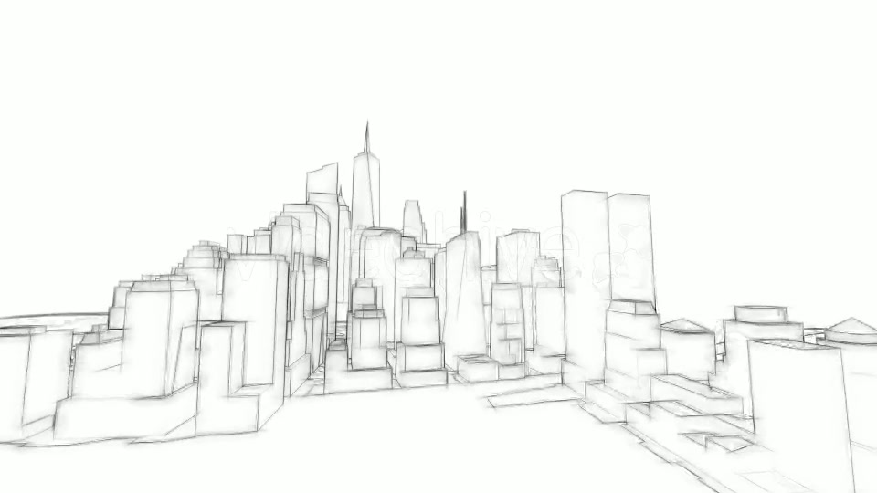 3D Architecture Sketch Background - Download Videohive 16205944