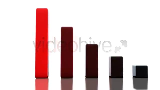 3D Bar Chart Growing Multicolored + AE File Videohive 530787 Motion Graphics Image 3
