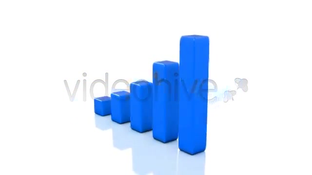 3D Bar Chart Growing Solid Color + AE File Videohive 530844 Motion Graphics Image 2