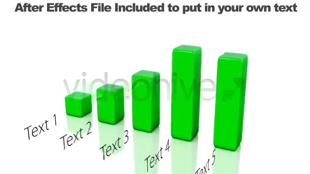3D Bar Chart Growing Solid Color + AE File Videohive 530844 Motion Graphics Image 9