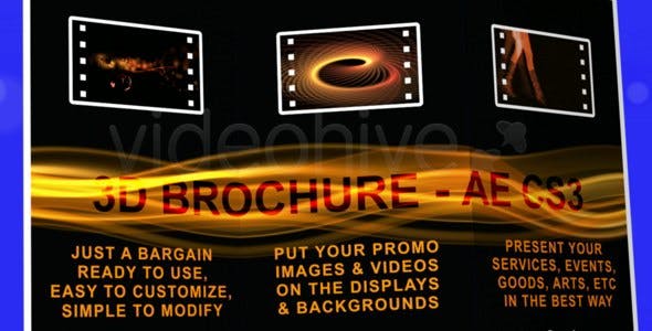 3D BROCHURE FULL HD AE CS3 - Videohive Download 105042