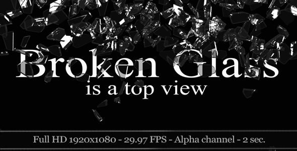 3D Broken Glass Top View (2 Pack) - Download Videohive 2630149
