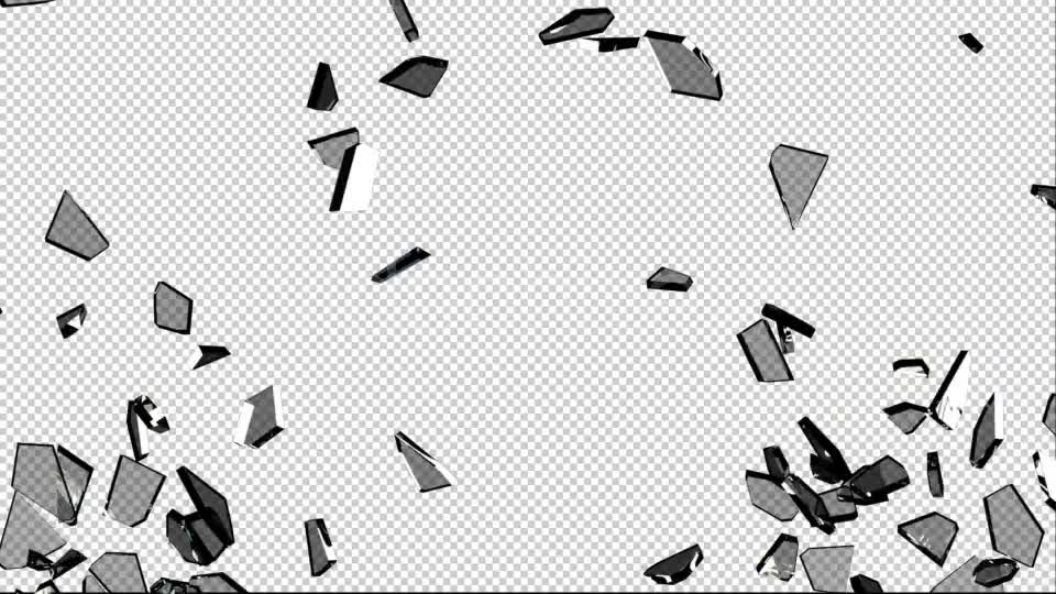3D Broken Glass With Alpha (5 Pack) Videohive 2279241 Motion Graphics Image 7