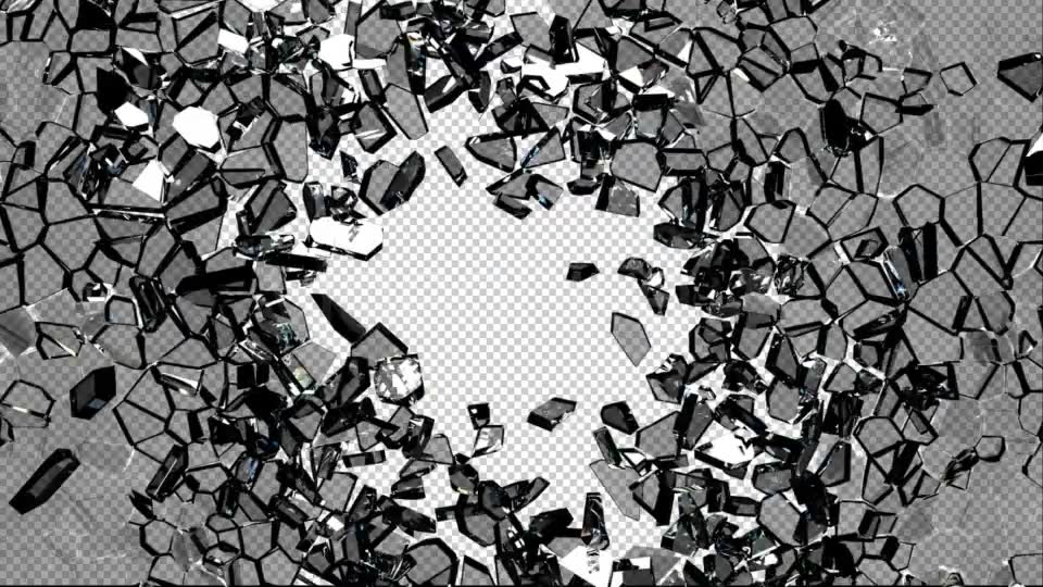 3D Broken Glass With Alpha - Download Videohive 2846611
