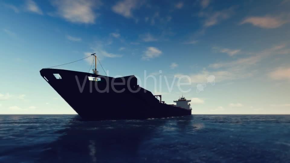 3D Cargo Ship On The Sea Sunny Day - Download Videohive 16141300