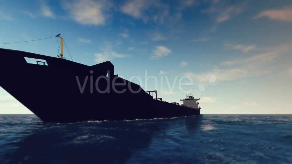 3D Cargo Ship On The Sea Sunny Day - Download Videohive 16141300