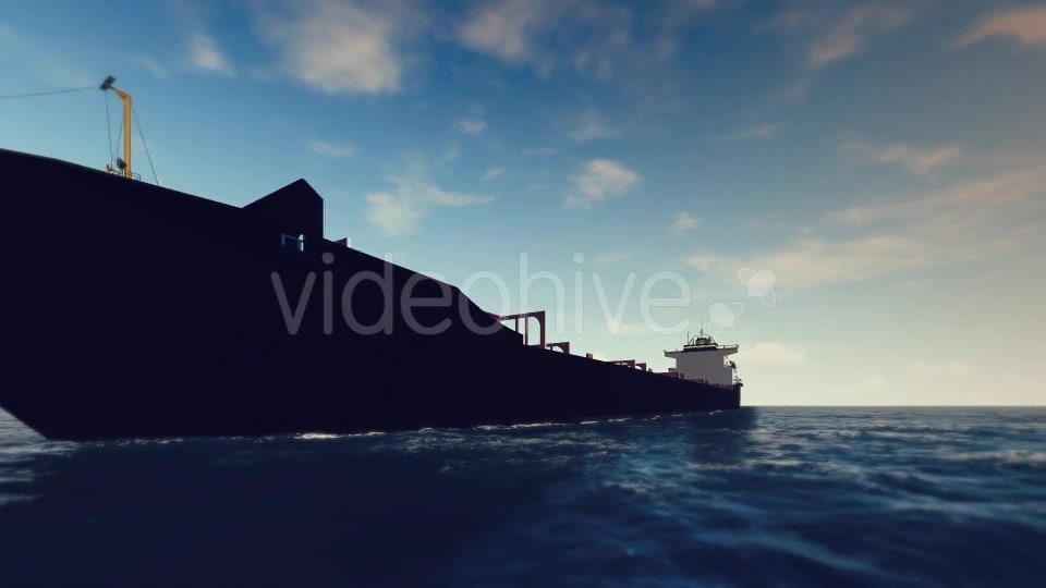 3D Cargo Ship On The Sea Sunny Day - Download Videohive 16141300