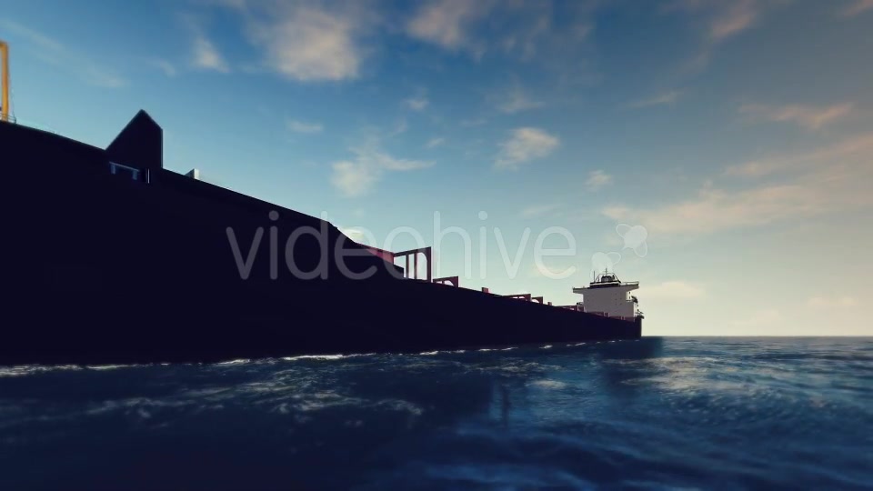 3D Cargo Ship On The Sea Sunny Day - Download Videohive 16141300