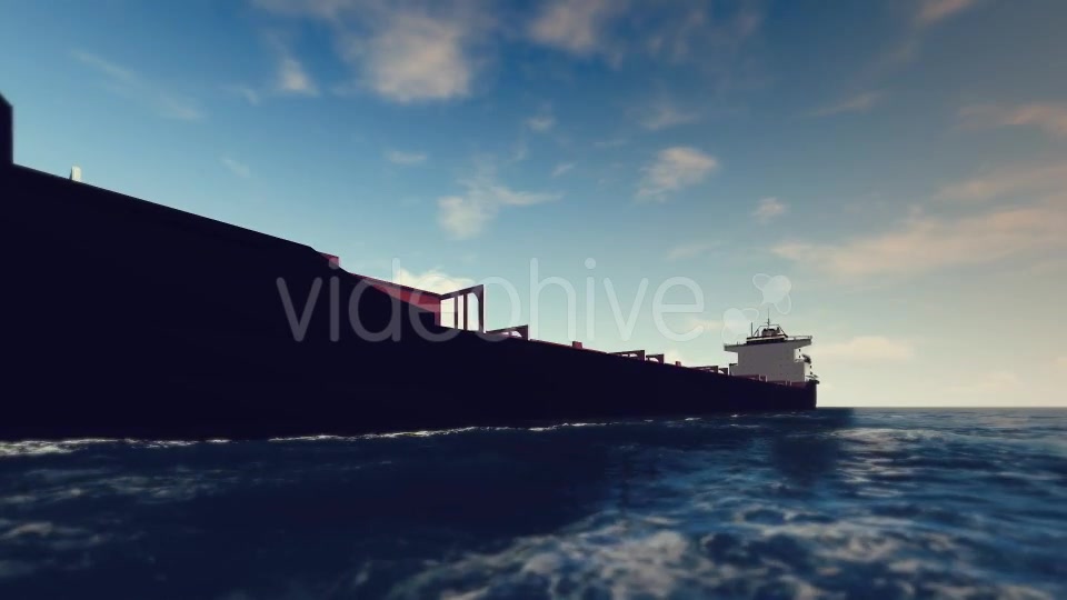 3D Cargo Ship On The Sea Sunny Day - Download Videohive 16141300