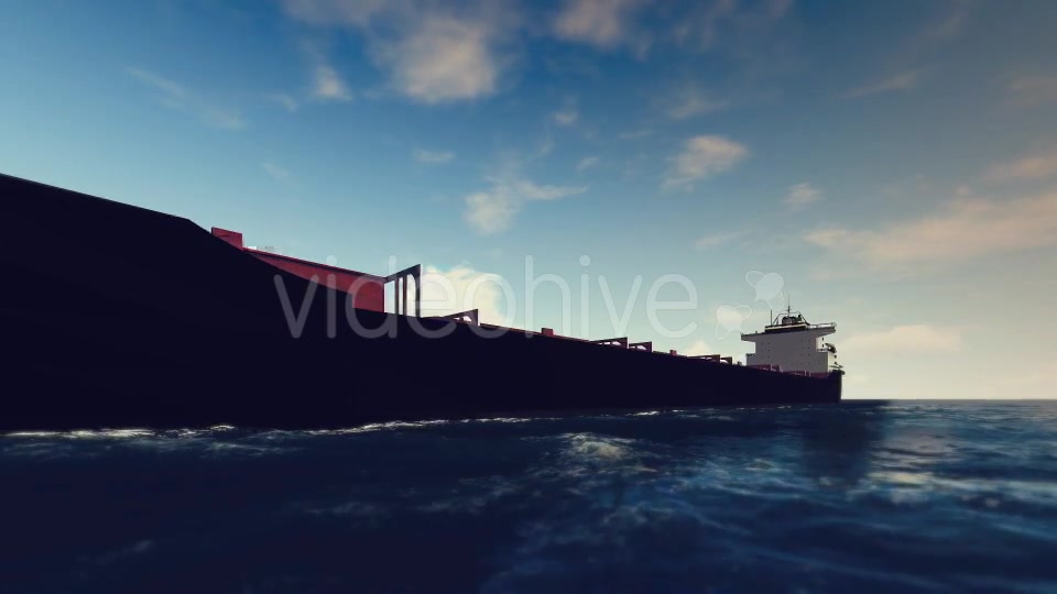 3D Cargo Ship On The Sea Sunny Day - Download Videohive 16141300