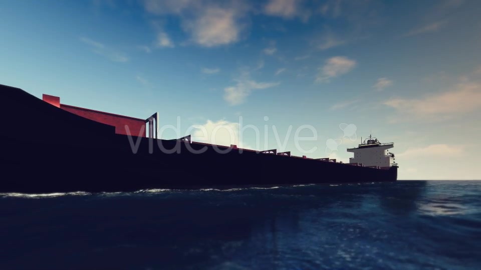 3D Cargo Ship On The Sea Sunny Day - Download Videohive 16141300