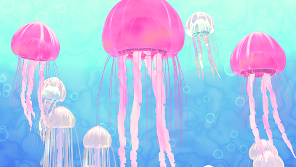 3D Cartoon Jellyfish - Download Videohive 16978571