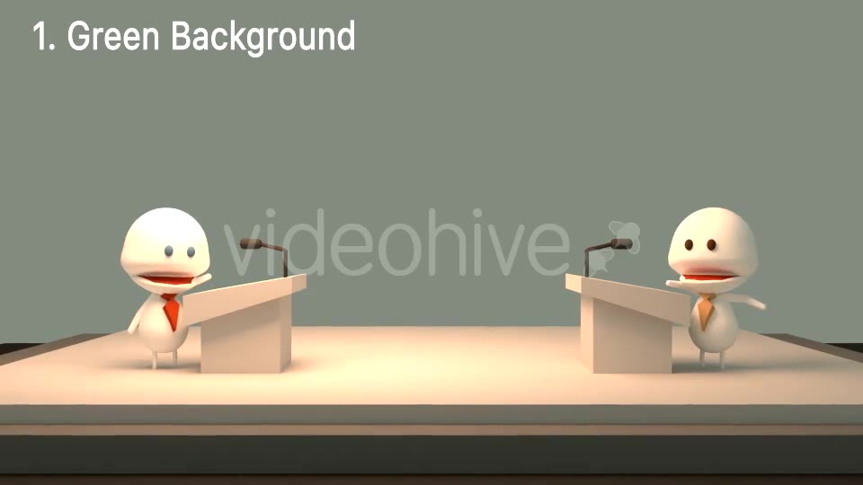 3D Cartoon Public Debate - Download Videohive 15855498