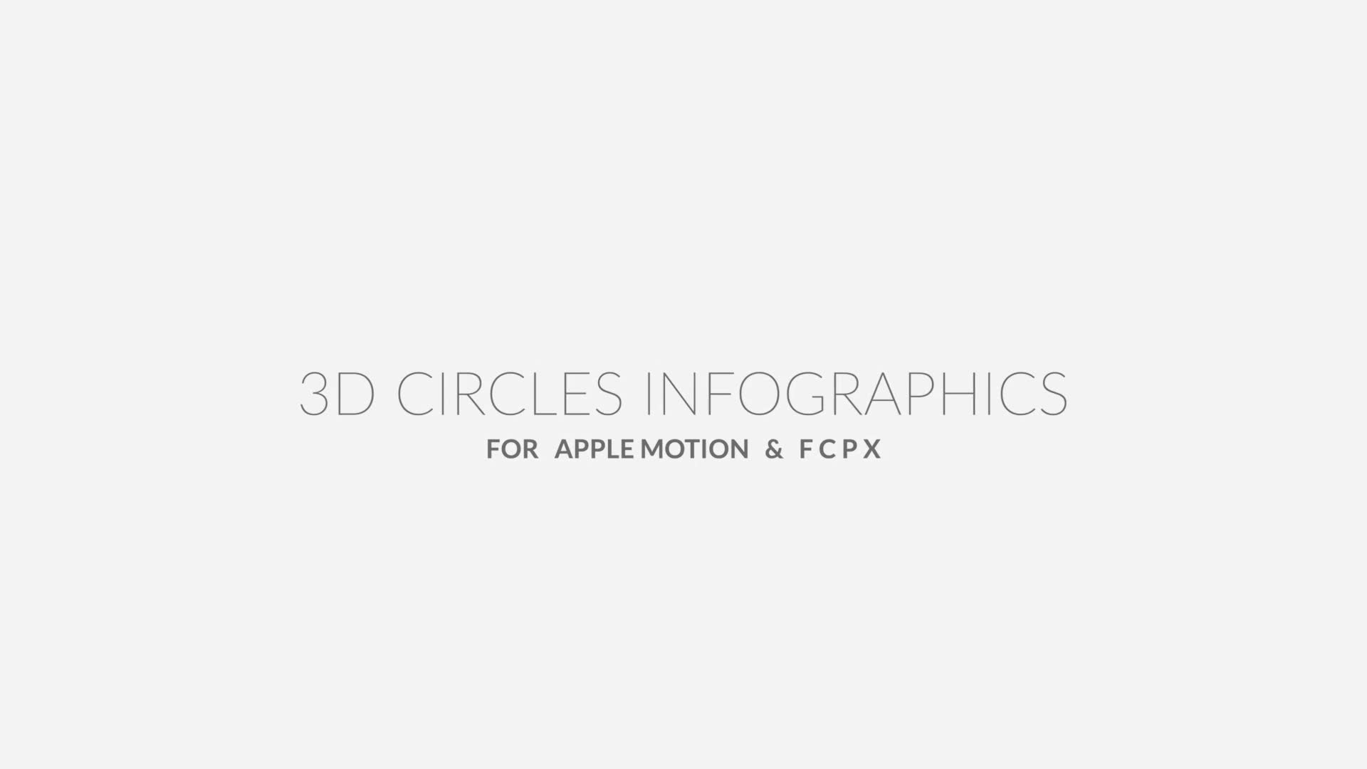 3D Circles Infographics Videohive 30811289 Apple Motion Image 1
