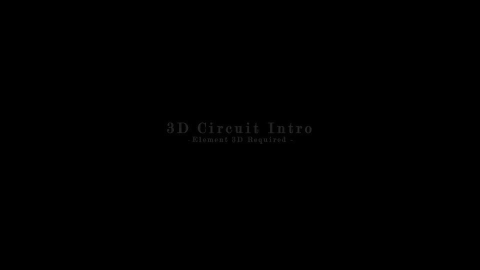 3D Circuit Intro Videohive 18383123 After Effects Image 1