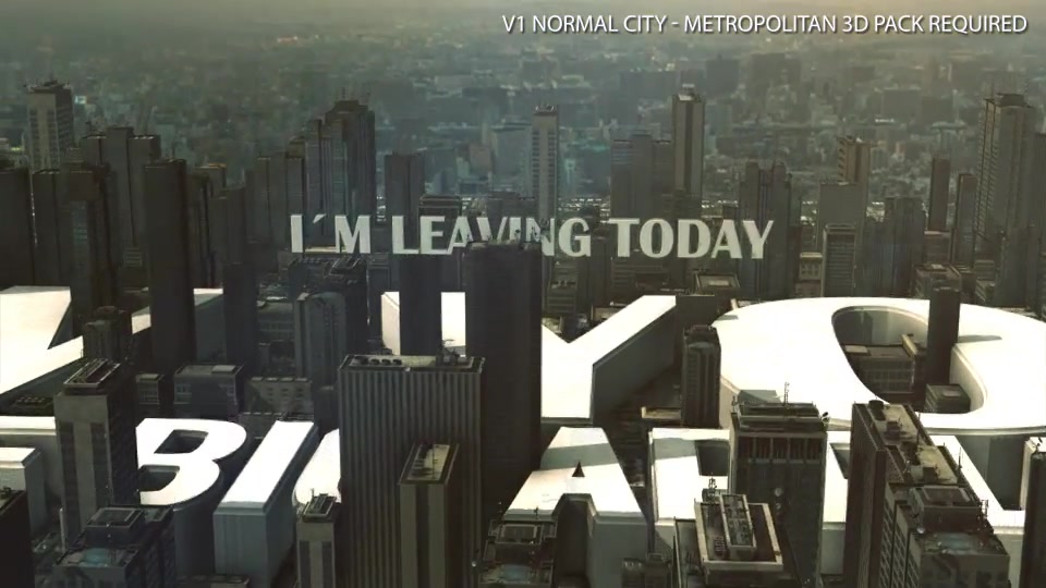3D City Logo Videohive 24819029 Rapid Download After Effects