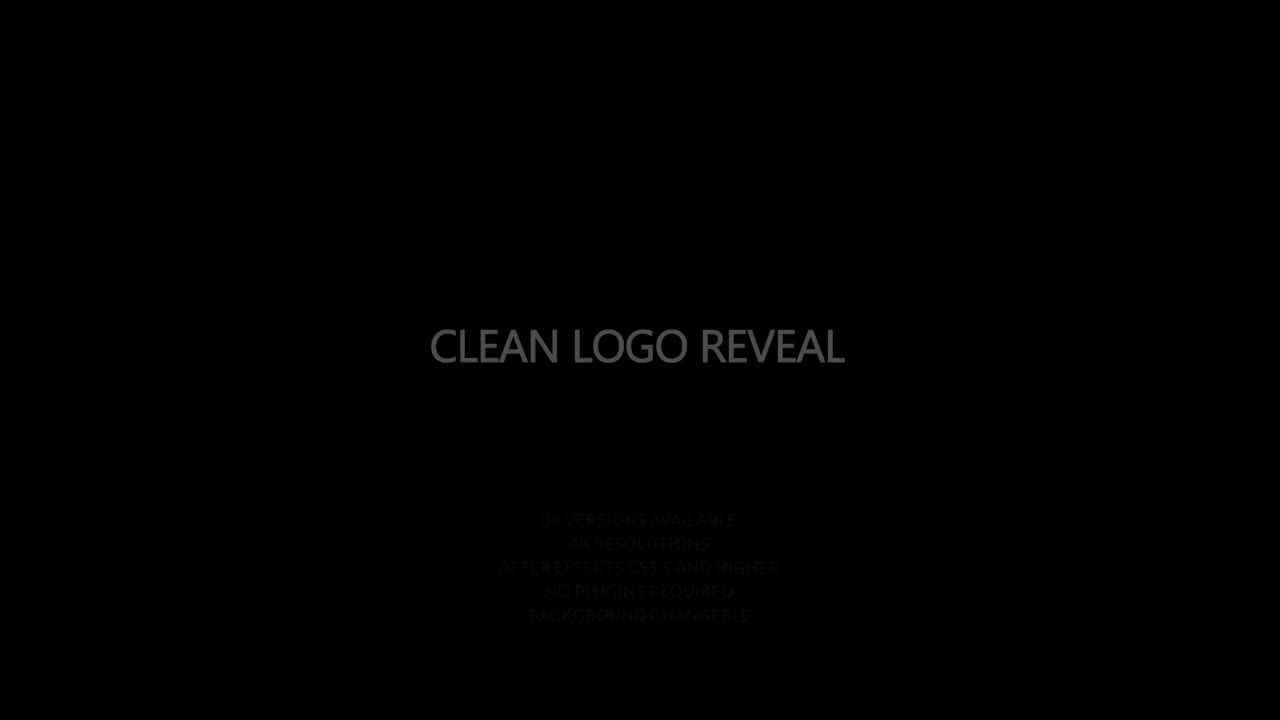 3D Clean Logo Reveal 4 in 1 Videohive 28808234 After Effects Image 1