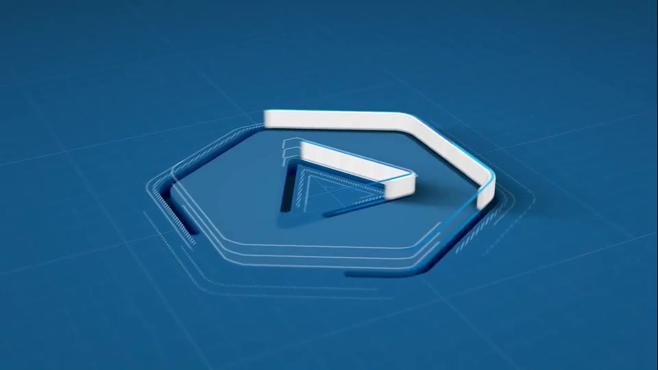Architectural Sketch Logo Reveal Animation For Hive Logo With