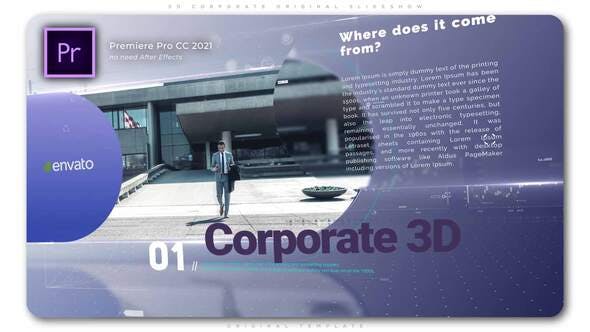 3D Corporate Original Slideshow - 33119973 Download Videohive