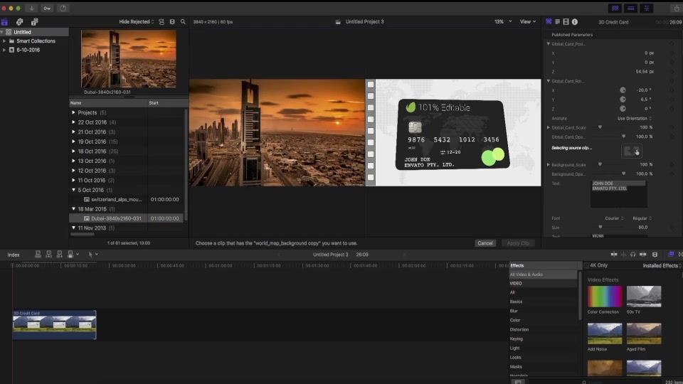 3D Credit Card Builder - Download Videohive 18728527