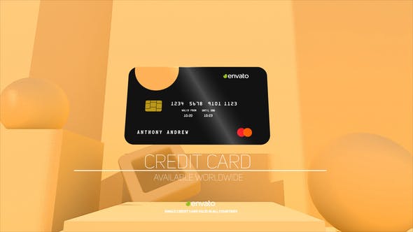 3D Credit Card - Videohive 34026325 Download