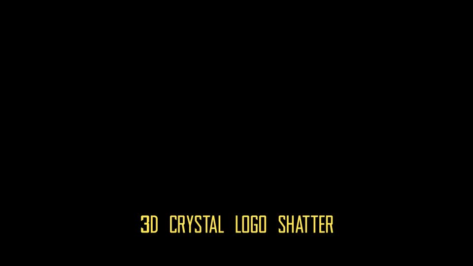 3D Crystal And Diamond Shatter Logo Videohive 8026025 After Effects Image 1
