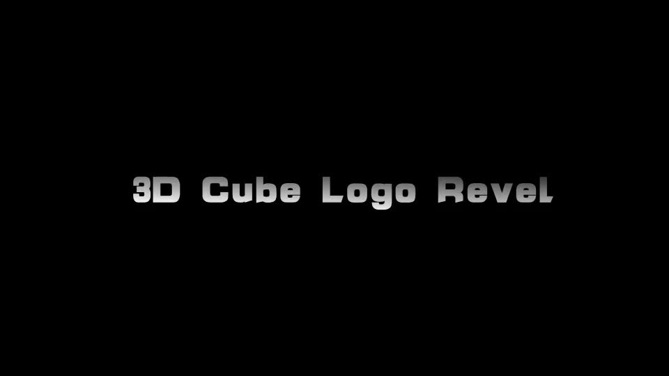 3D Cube Logo Revel Videohive 7688085 After Effects Image 1