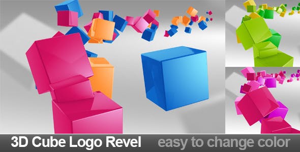 3D Cube Logo Revel - Videohive 7688085 Download