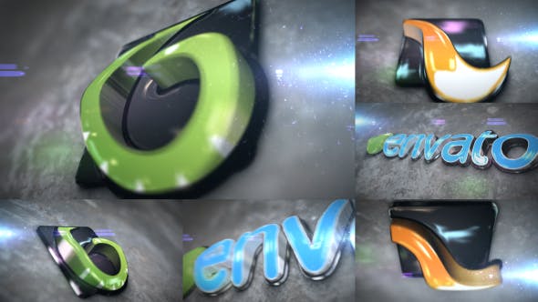 3D Curved Glossy Extrude Logo - Videohive 20792351 Download