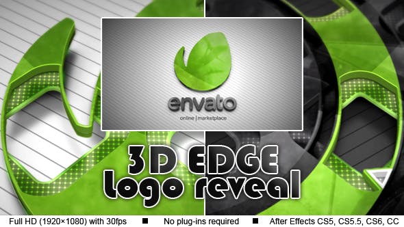 3D Edge Logo Reveal - 11848531 Download Videohive