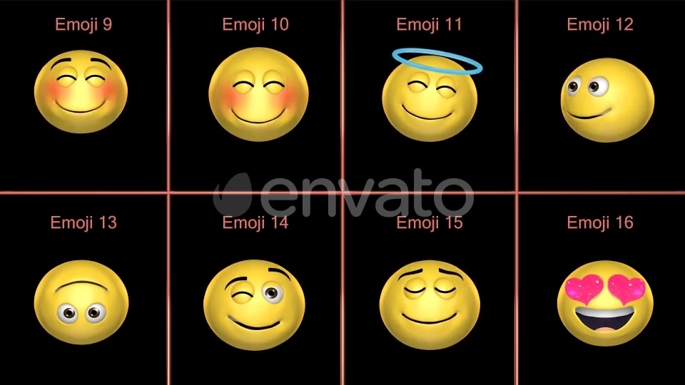 3D Emoji Pack 1 - Download Videohive 21443075