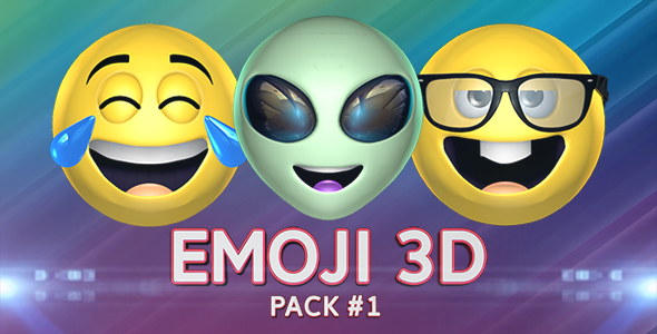 3D Emoji Pack 1 - Download Videohive 21443075